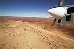 Vue de l'Outback australien d'avion, Queensland, Australie