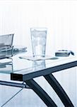 Glass of Water on Desk