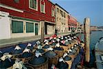 Bateaux livrant vin, Venise, Italie