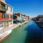 Buildings and Canal, Murano, Venice, Italy