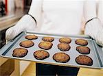 Gros plan des biscuits brûlés