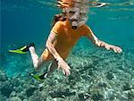 Child Snorkeling, Maldives