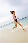 Child Running on the Beach, Maldives