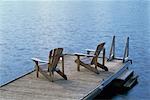 Adirondack Chairs on Dock