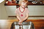 Girl Washing Hands