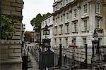 Guard Inside the Gate at the Prime Minister's Residence, London, England