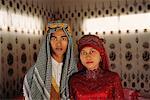 Bride and Groom in Traditional Wedding Dress