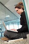 Business Woman Using Laptop