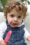 Girl Eating Popsicle