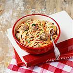 Bowl of Spaghetti and Meatballs