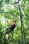 Boy on Tree Swing