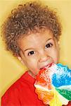 Boy Eating Lollipop