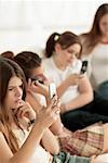 Girls Using Cellphones