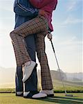 Couple Making sur golf