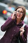 Business Woman using Cell Phone