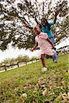 Mother and Daughter Running