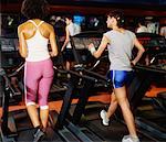 Women Using Treadmills at Gym