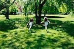 Children Running in Park