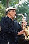 Man Playing Saxophone