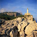 Leuchtturm am Punta Carena, Capri, Neapel, Italien