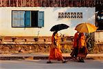 Monks Walking on Street