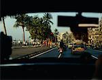 Taxi sur le collier de la Reine, Mumbai, Inde