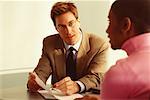 Financial Advisor with Client