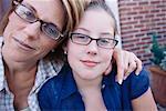 Mother and Daughter Outdoors