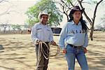 Portrait of Cowboy and Cowgirl, Camaguey, Cuba