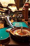 Croupier at Roulette Table