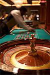 Close Up of Spinning Roulette Wheel