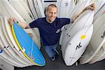 Man with Surfboards