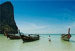 Lange Schwanz Boote, Hat Rai Leh, Krabi, Thailand