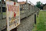 Sign at Auschwitz Concentration Camp, Oswiecim, Poland