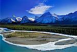 Goat Lick Viewpoint, Athabasca River, Jasper National Park, Alberta, Canada