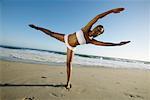 Woman Stretching Outdoors