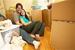 Couple Moving Into New Home