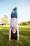 Girl Doing Handspring