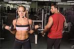 Man Ogling Woman at Gym
