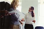 Two Businesswomen Meeting