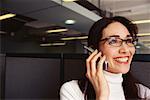 Businesswoman Talking on Cellular Telephone