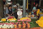 People Working in Flower Market, Bangkok, Thailand