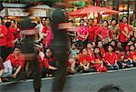 People at Parade for Thai Princess During Chinese New Year, Bangkok, Thailand