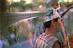 Man Wearing Traditional Clothing, Sibu, Sarawak, Borneo, Malaysia