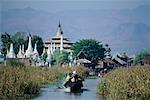 Boat on River Inle Lake, Myanmar