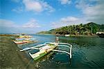 Bateaux de rivage, Dapitan, Mindanao, Philippines