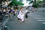 Les gens sur les vélos, Can Tho, Vietnam