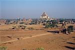 Overview of Buddhist Temples in Landscape, Bagan, Myanmar