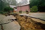 Earthquake Damage, Santa Cruz, California, USA