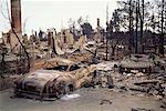 Aftermath of Forest Fire, Oakland, California, USA